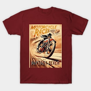 Motorcycle Races Vintage poster T-Shirt